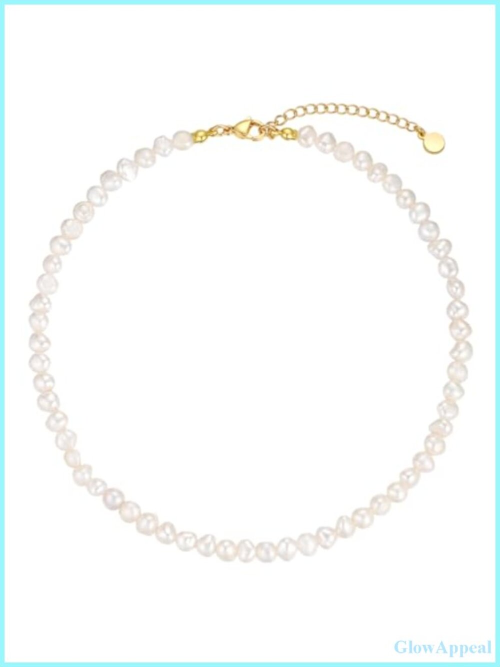 Baroque Pearl Choker Necklace 16 Inch Natural Freshwater Women's Jewelry